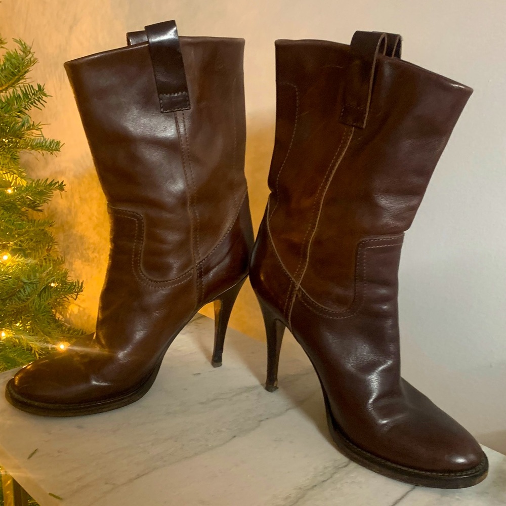 🛍Haider Ackermann Brown Western Style Boot🛍